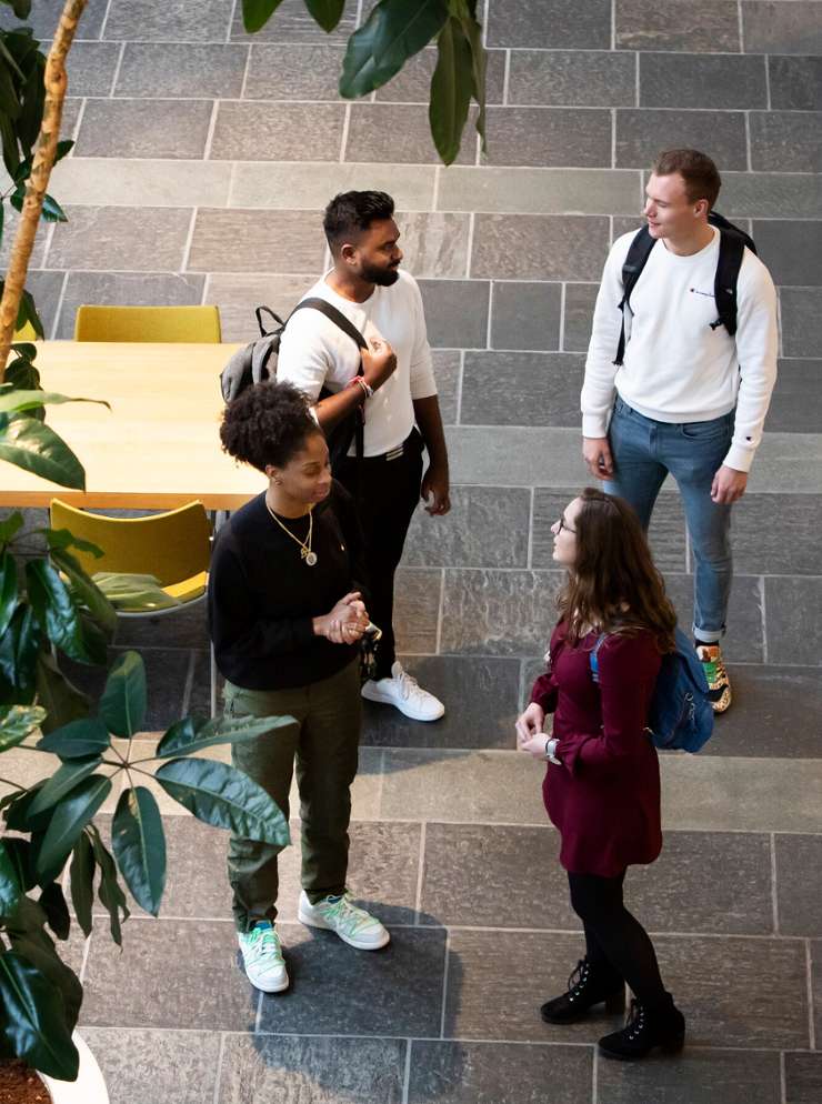 hva students working on a project